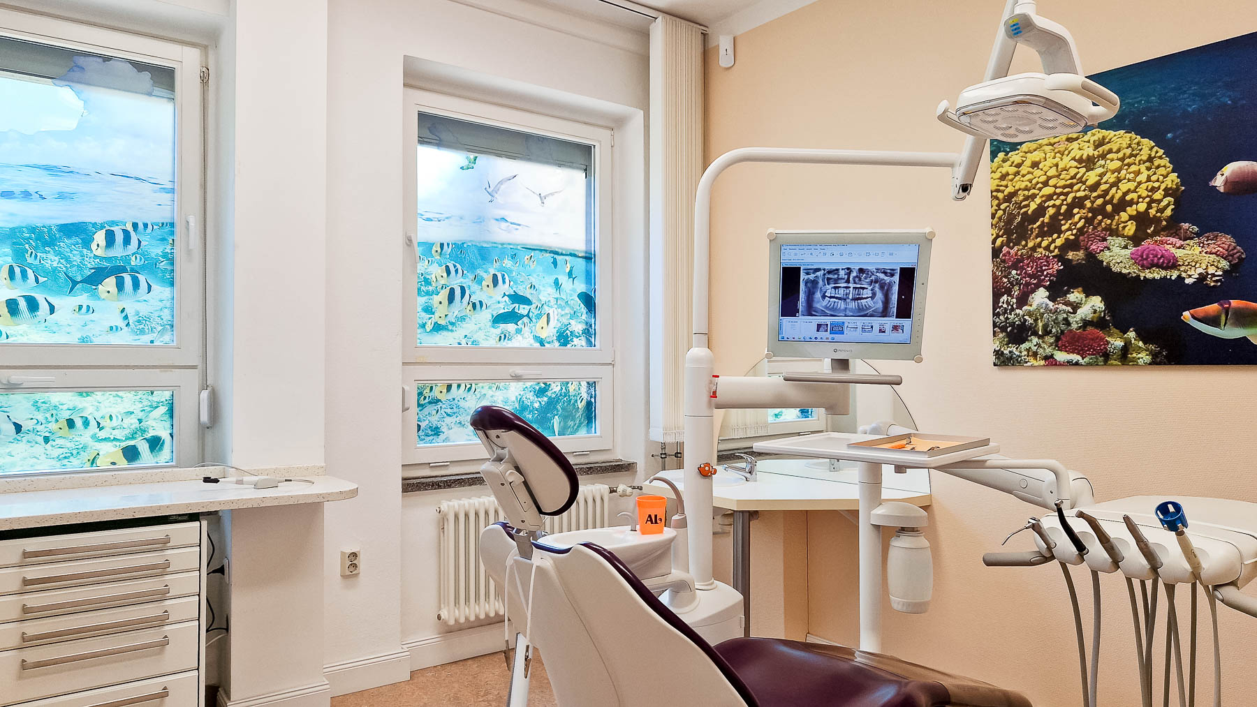 Behandlungsraum bei Dr. Antje Lindhammer Zahnärztin Berlin